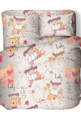 КПБ ЛОЛЛИ поплин 1,5 сп светло-коричневый