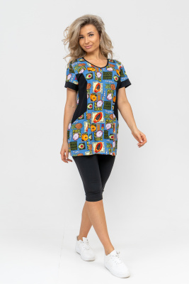 Костюм 36728 голубой